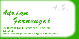 adrian fernengel business card